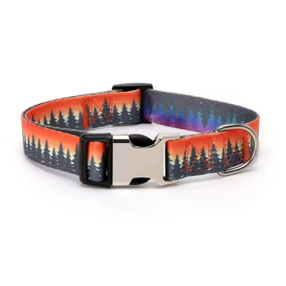 Patterned Pet Collar - Pet Accessories Polyester Blend & Adjustable - Small - Picture 1 of 6